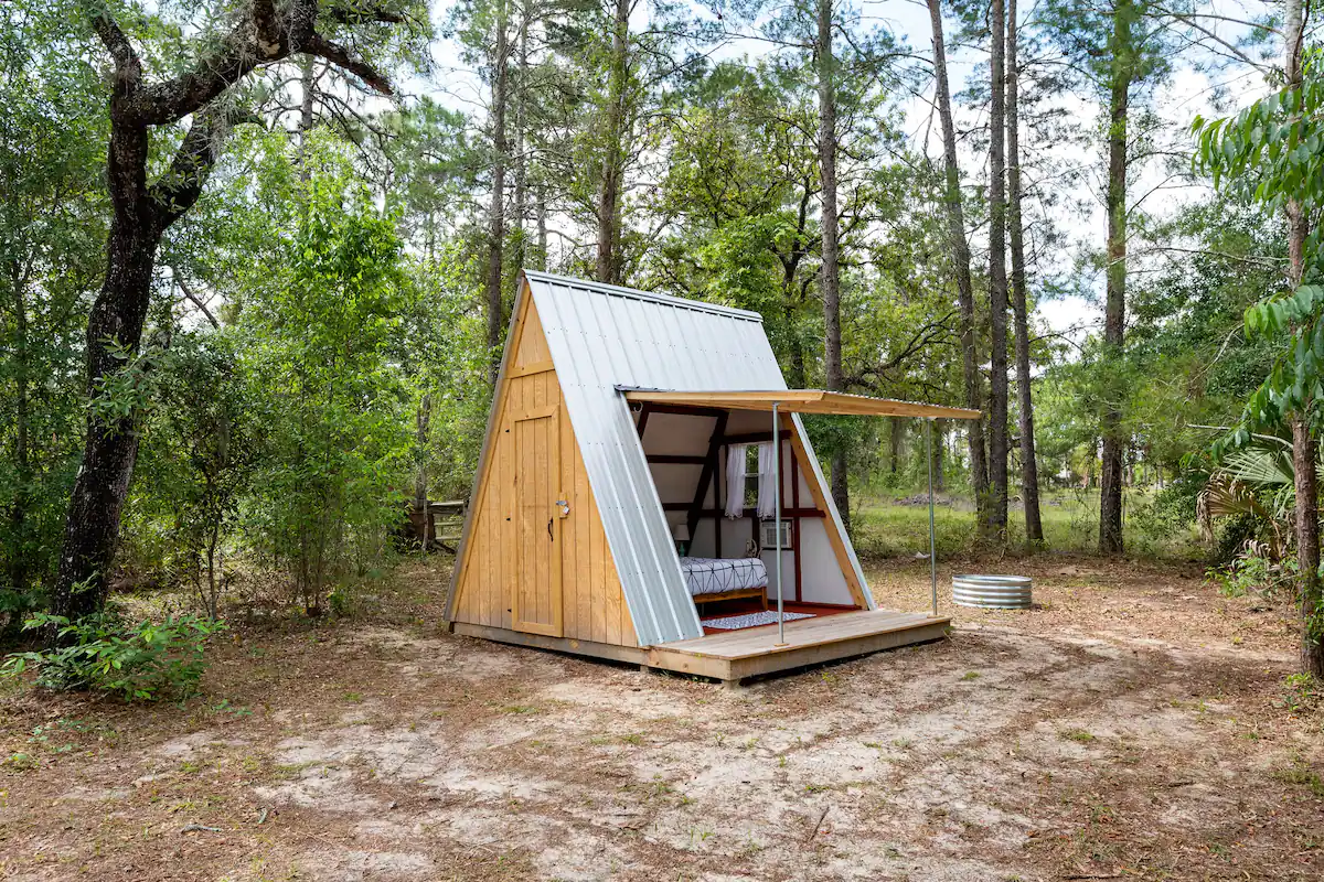 Aframe Cabin Tent At The Olive Grove.